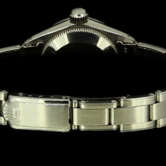 Rolex Ladies Datejust Oyster Steel Diamond Dial Watch